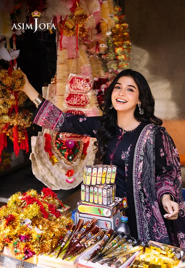 Asim Jofa Prints Latest Collection Unstitched 2024 AJBB-19 - Image 6