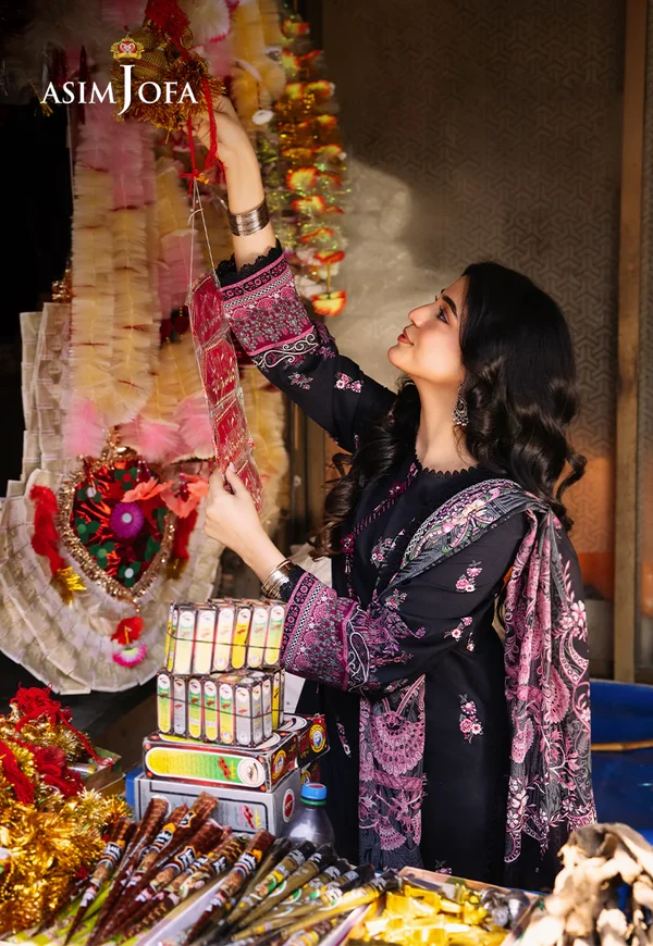 Asim Jofa Prints Latest Collection Unstitched 2024 AJBB-19 - Image 7