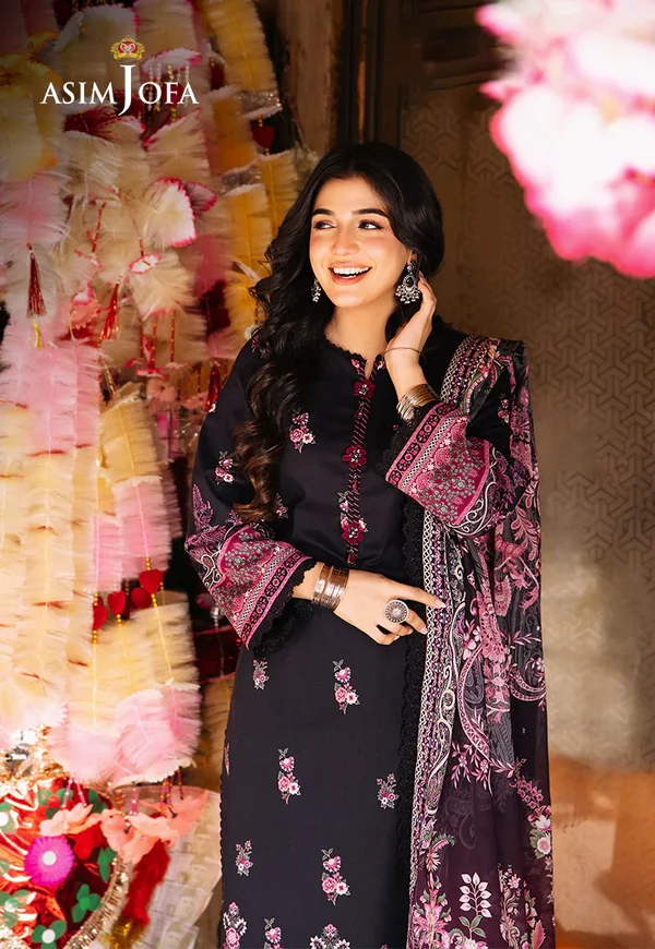 Asim Jofa Prints Latest Collection Unstitched 2024 AJBB-19 - Image 8