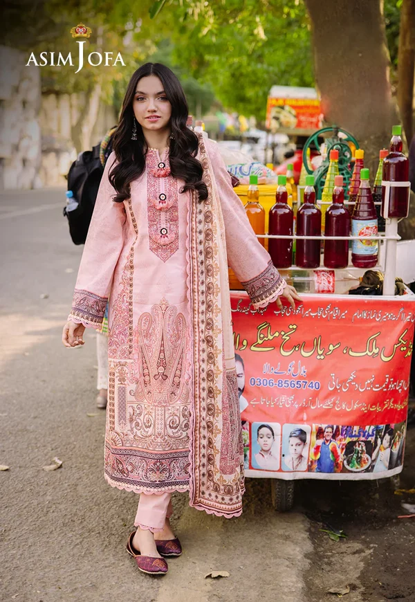 Asim Jofa Prints Latest Collection Unstitched 2024 AJBB-20 - Image 3