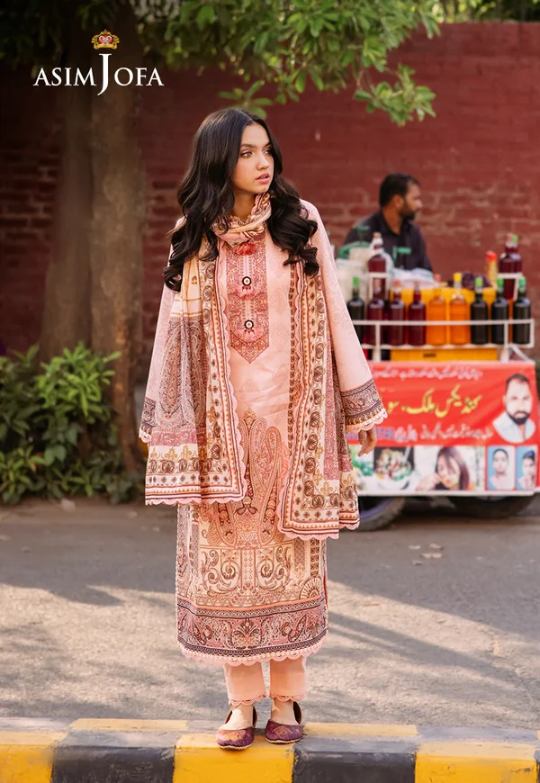 Asim Jofa Prints Latest Collection Unstitched 2024 AJBB-20 - Image 5