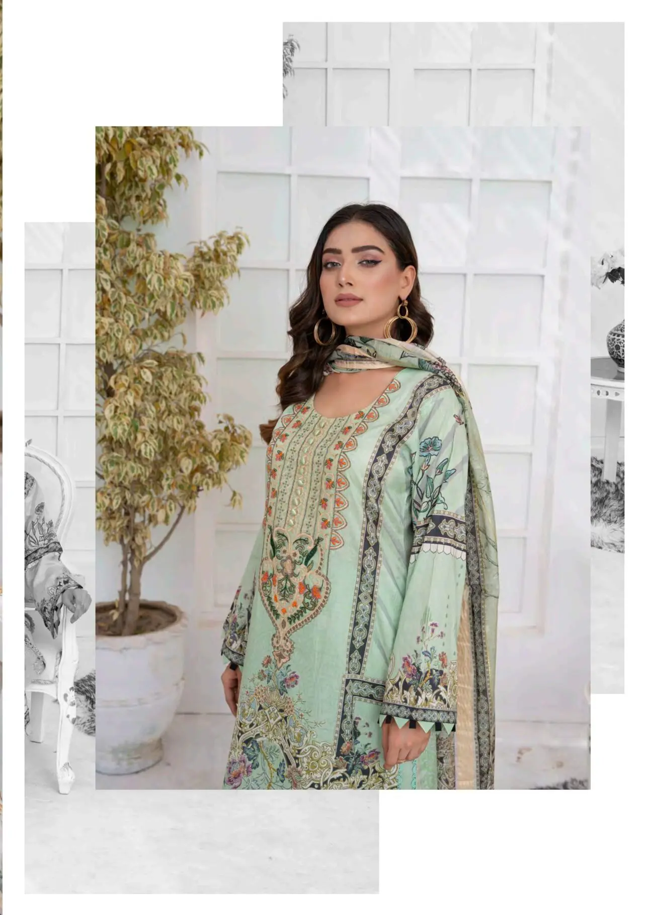Soni Dresses Luxury Embroidered Lawn Readymade Vol SD44-D4 - Image 5