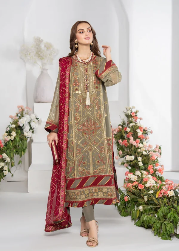 Strawberry Noor-e-Jahaan Luxury Festive Collection ST-V2-D2 - Image 2