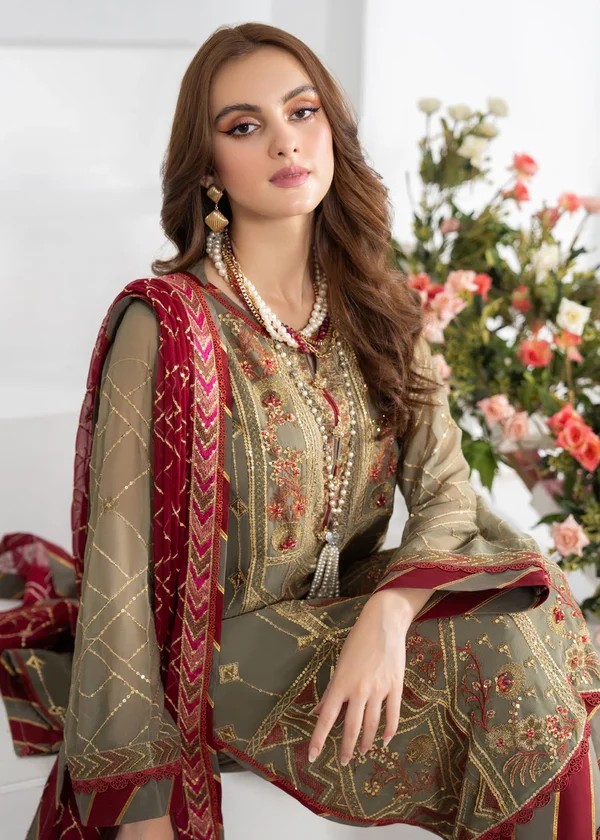 Strawberry Noor-e-Jahaan Luxury Festive Collection ST-V2-D2 - Image 5