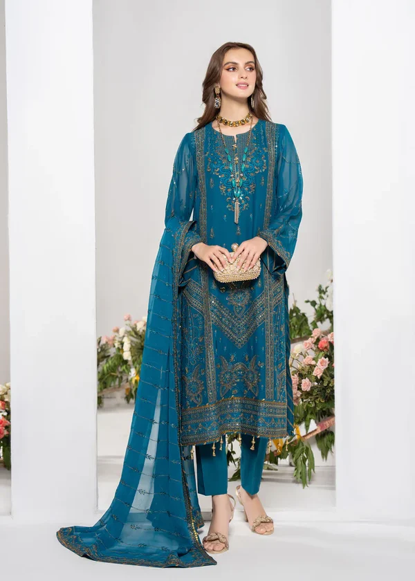 Strawberry Noor-e-Jahaan Luxury Festive Collection ST-V2-D4 - Image 3