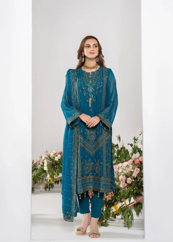 Strawberry Noor-e-Jahaan Luxury Festive Collection ST-V2-D4 - Image 5