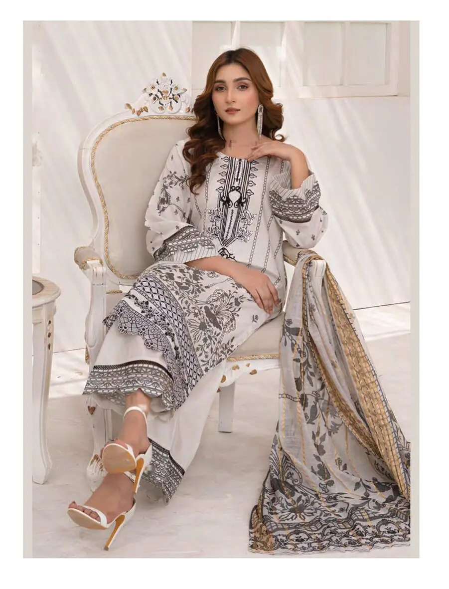 Soni Dresses Luxury Embroidered Lawn Readymade Vol SD44-D1 - Image 5
