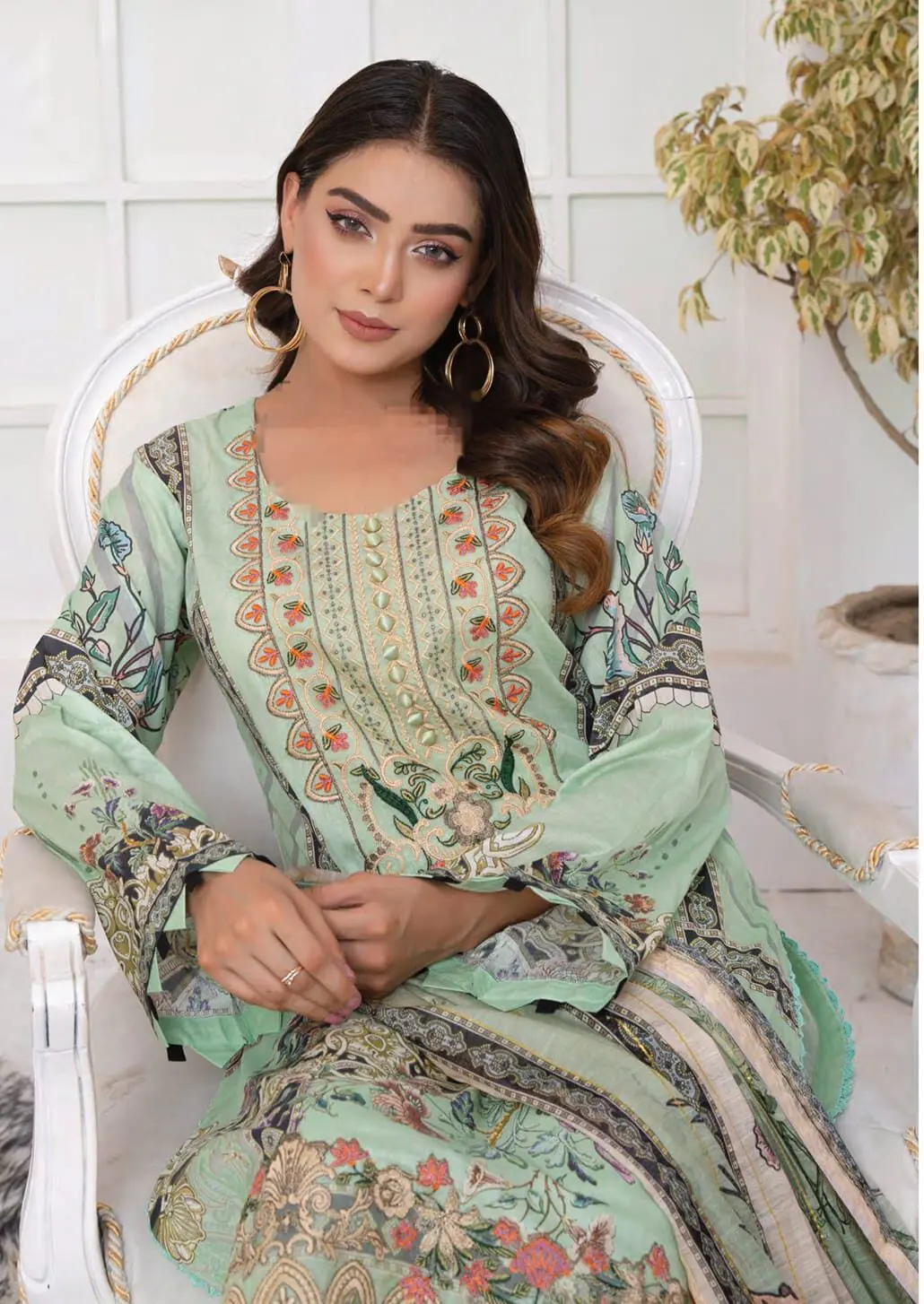 Soni Dresses Luxury Embroidered Lawn Readymade Vol SD44-D4 - Image 6