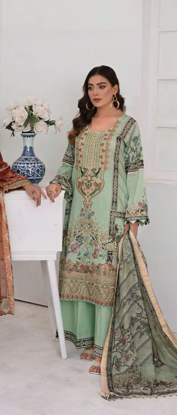 Soni Dresses Luxury Embroidered Lawn Readymade Vol SD44-D4 - Image 7
