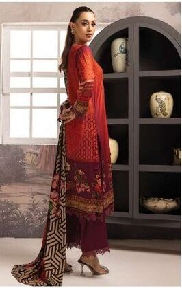 Johra Fabel Emb Dhanak Winter Collection Unstitched JH-204 - Image 2