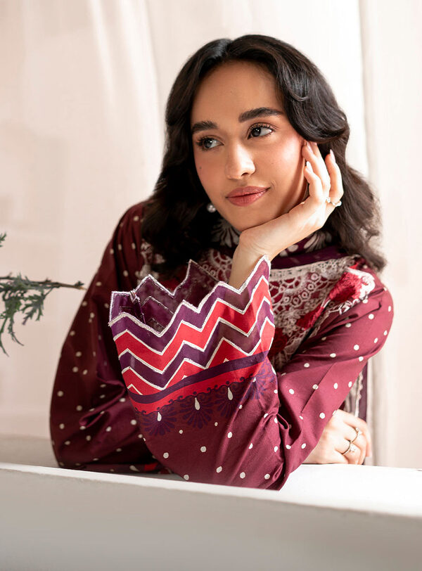 Nova- Roheenaz Selene Fall Cambric Collection Unstitched - Image 4