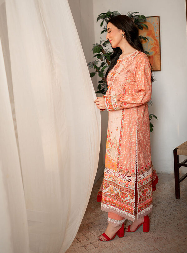 Ezra- Roheenaz Selene Fall Cambric Collection Unstitched - Image 5