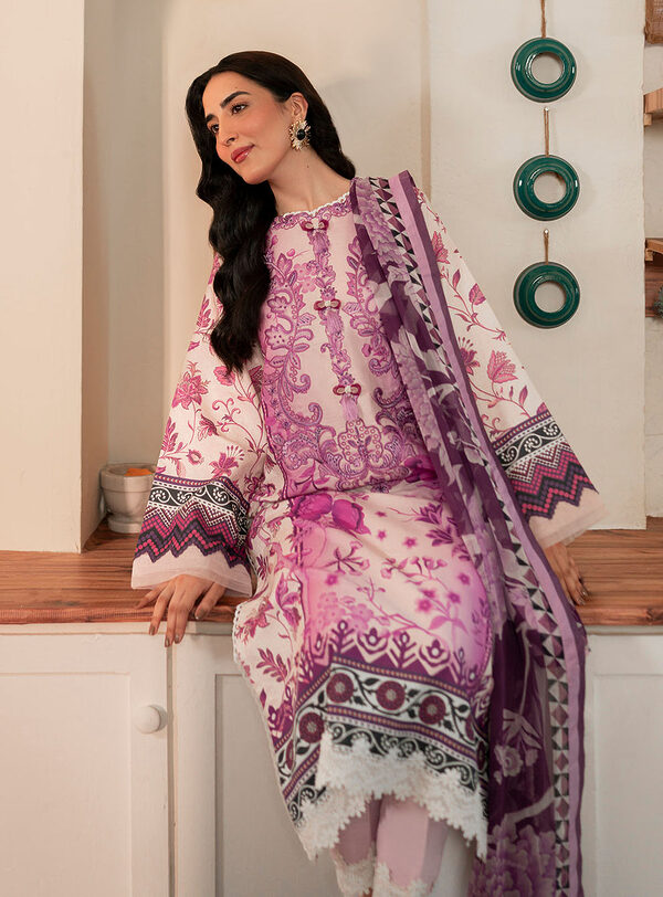 Nyra-Roheenaz Selene Fall Cambric Collection Unstitched - Image 3