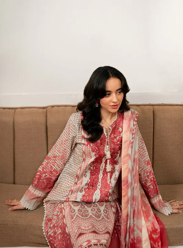 Robin-Roheenaz Selene Fall Cambric Collection Unstitched - Image 6