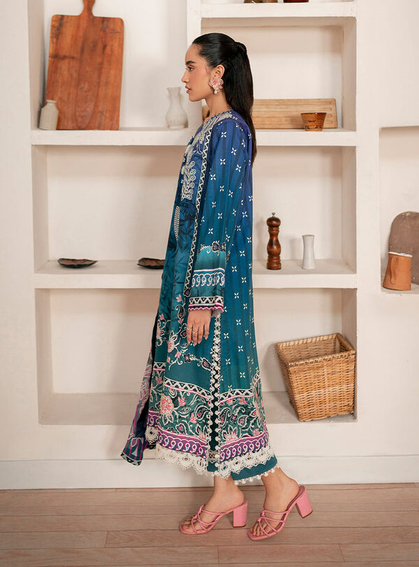 Dahlia-Roheenaz Selene Fall Cambric Collection Unstitched - Image 3