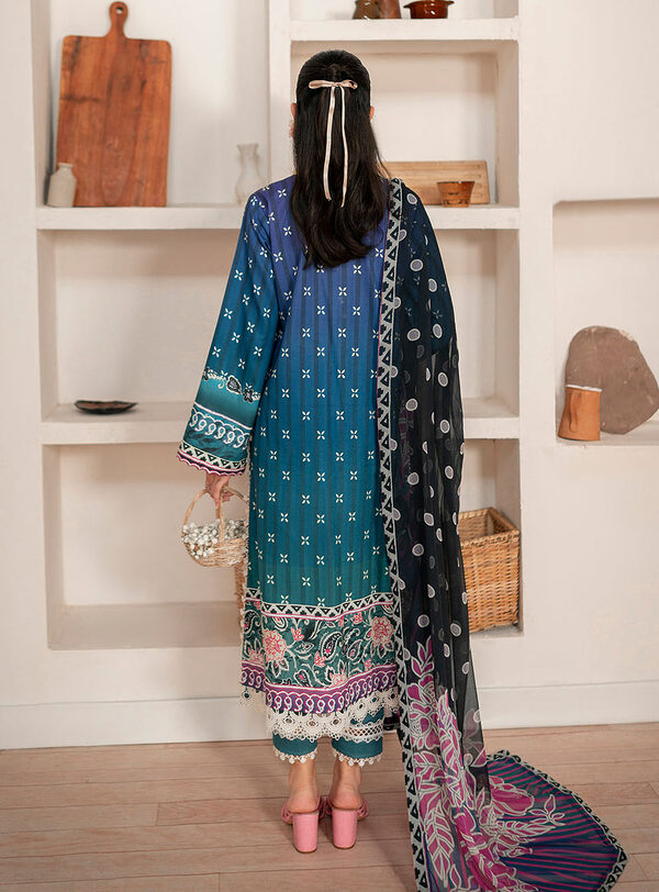 Dahlia-Roheenaz Selene Fall Cambric Collection Unstitched - Image 4