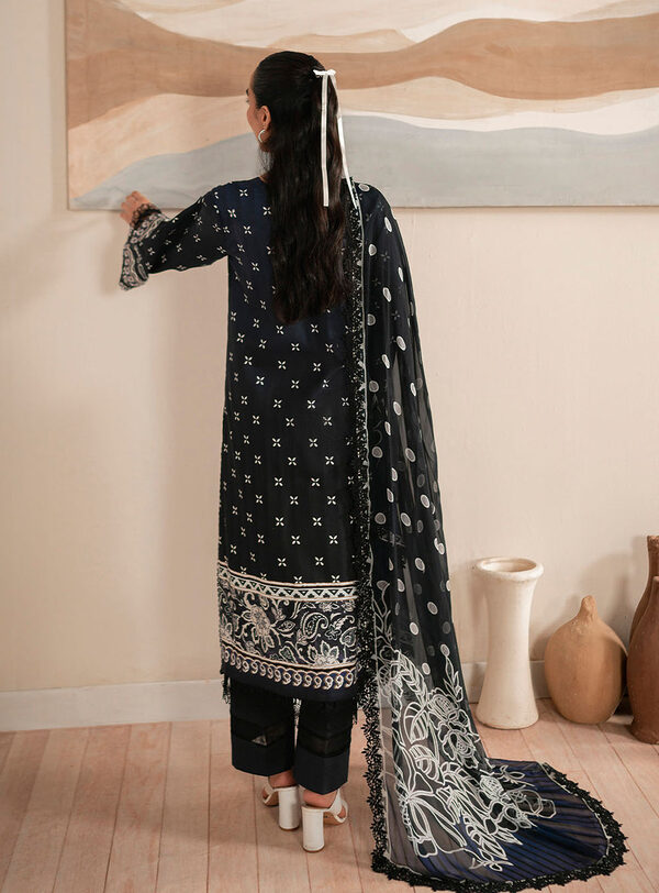 Iris-Roheenaz Selene Fall Cambric Collection Unstitched - Image 4