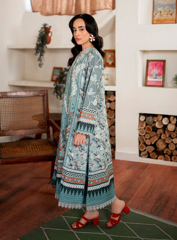 Aurora-Roheenaz Selene Fall Cambric Collection Unstitched - Image 6