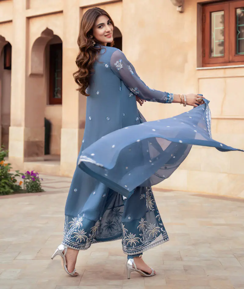 Merakish Luxury Sequins Embroidered Chiffon -Lina - Image 8