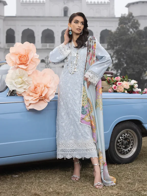 Faiza Faisal | Maya Luxury Lawn Collection | Anja - Image 9