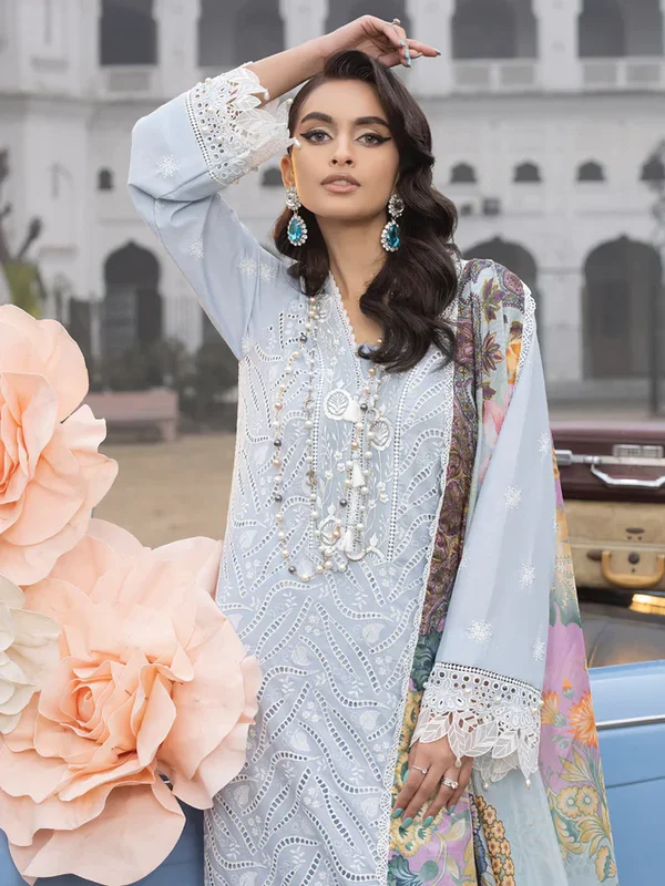 Faiza Faisal | Maya Luxury Lawn Collection | Anja - Image 11
