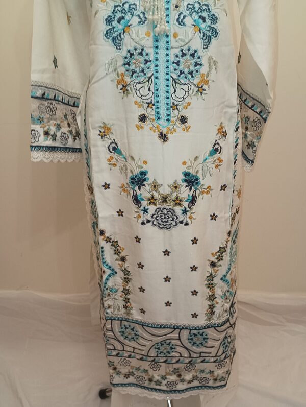 Luxury Embroidered Dhanak Readymade Suit UB-D2 - Image 11