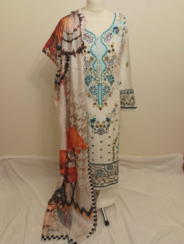 Luxury Embroidered Dhanak Readymade Suit UB-D2 - Image 16