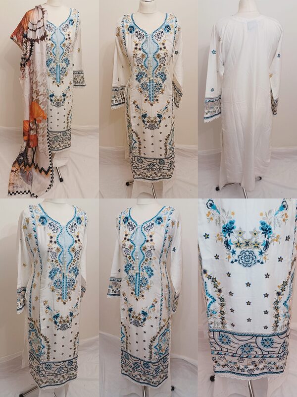 Luxury Embroidered Dhanak Readymade Suit UB-D2 - Image 2
