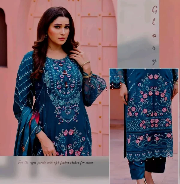 Luxury Embroidered Dhanak UB-D5 f