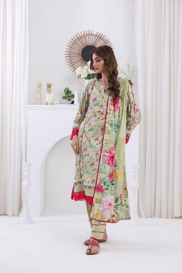 Salina by Regalia Textiles Self Jacquard Linen Unstitched D4 - Image 2