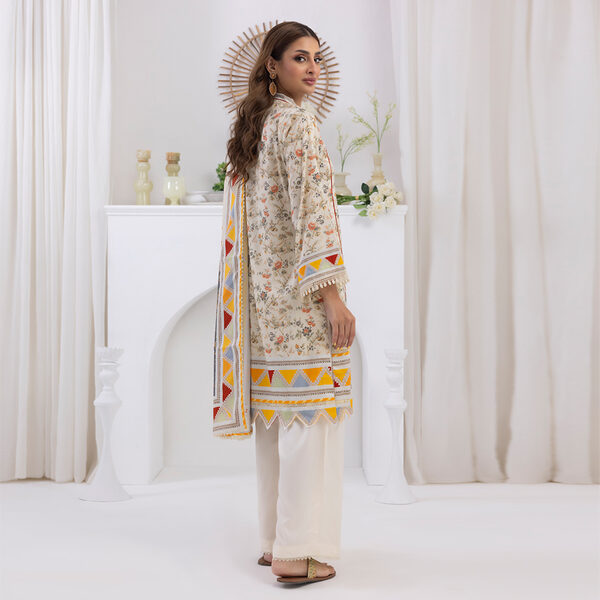 Salina by Regalia Textiles Self Jacquard Linen Unstitched D10 - Image 2