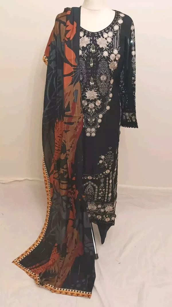 Luxury Embroidered Dhanak Readymade Suit UB-D3 - Image 20