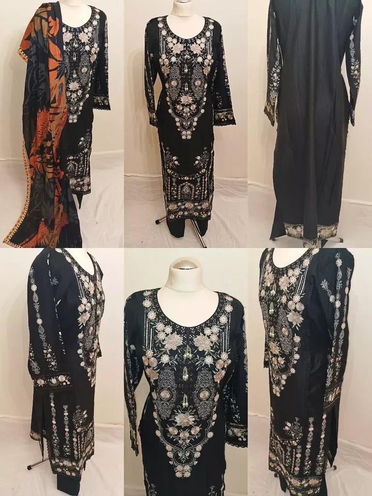 Luxury Embroidered Dhanak ub3 a