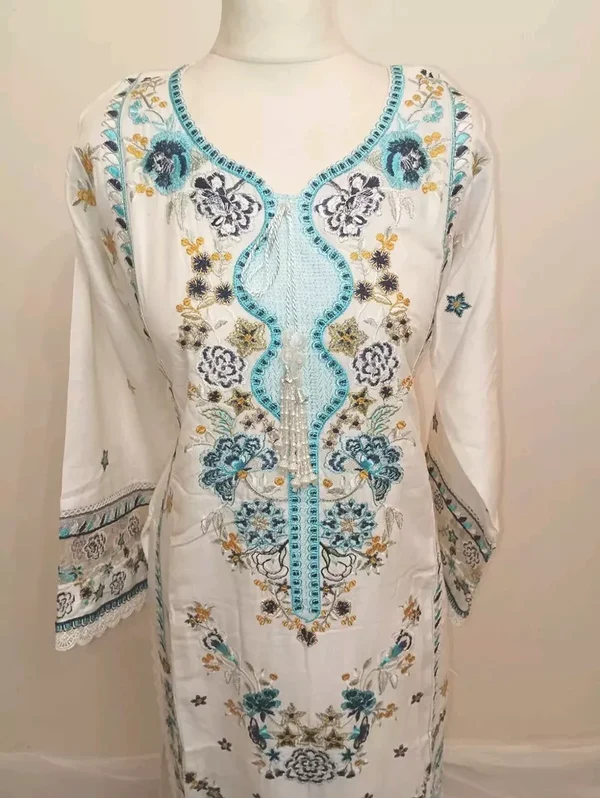 Luxury Embroidered Dhanak Readymade Suit UB-D2 - Image 8