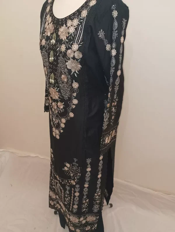 Luxury Embroidered Dhanak Readymade Suit UB-D3 - Image 11