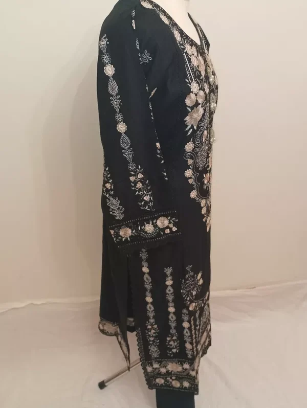 Luxury Embroidered Dhanak Readymade Suit UB-D3 - Image 10