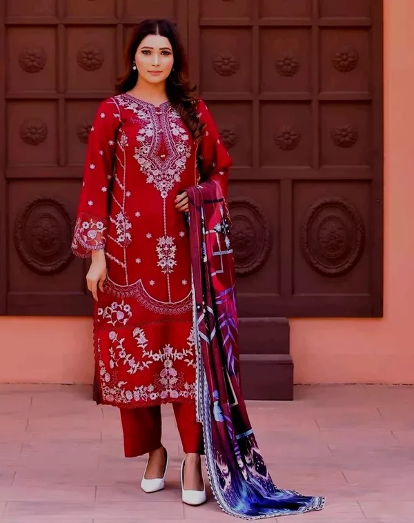 Luxury Embroidered Dhanak ub d4