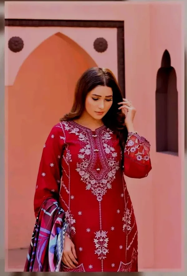 Luxury Embroidered Dhanak ub d4 a