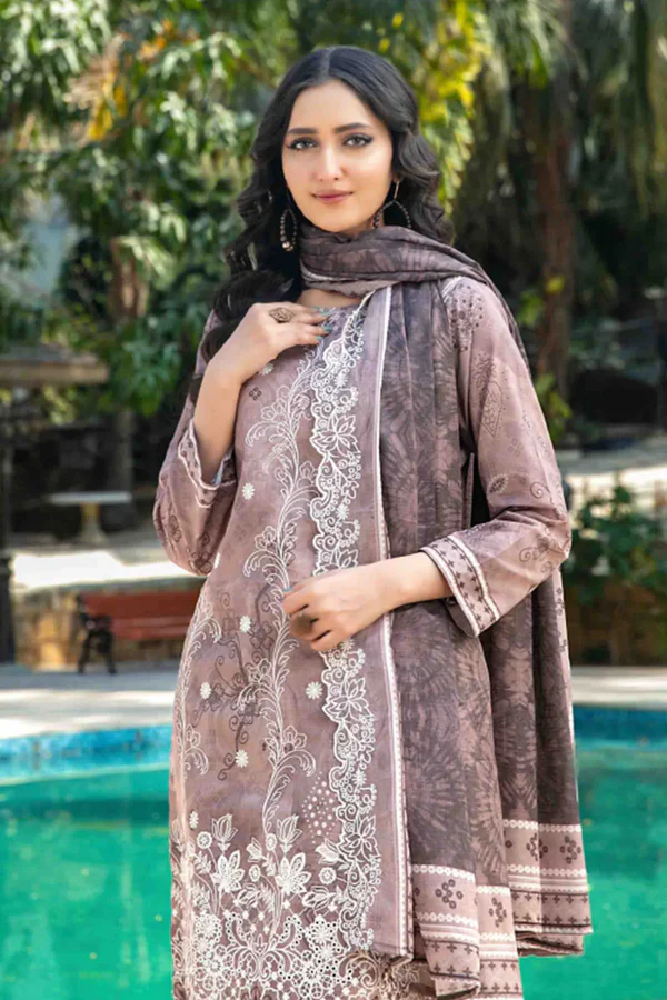 D-1197 -Tawakkal Fabrics Thamina Unstitched Suit - Image 4