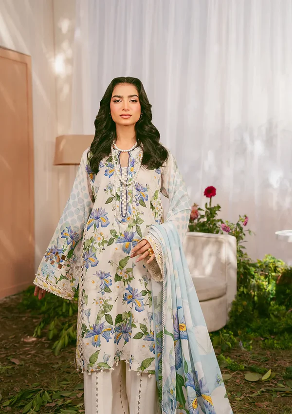 Elaf prints 25 EPS-6A IVORY PETALS 2