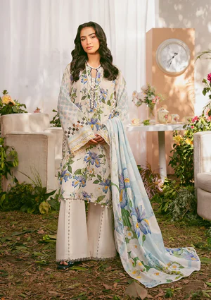Elaf prints 25 EPS-6A IVORY PETALS