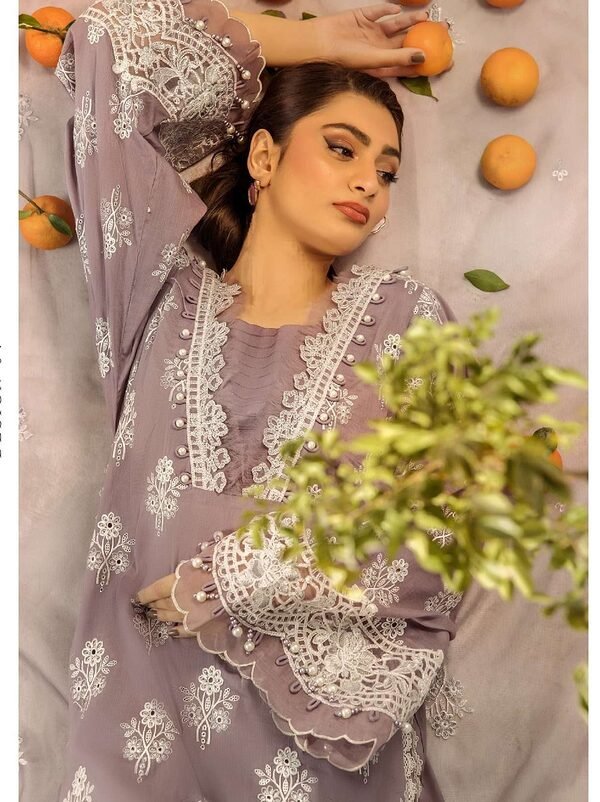 Adans Libas | Luxury Embroidered Chikankari Lawn | 4777 - Image 6