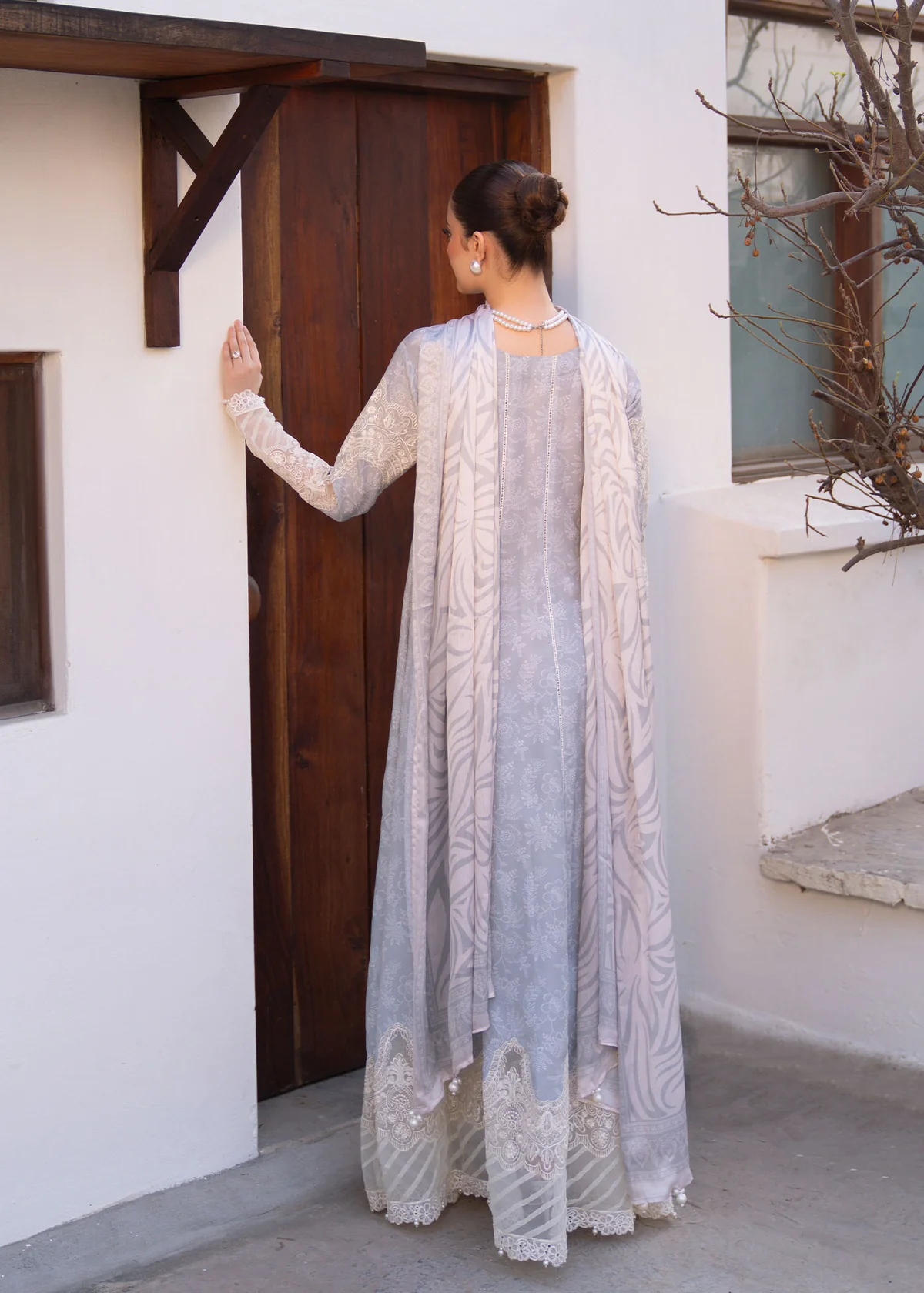 Myeesha | Lamhay Luxury Embroidered Lawn 25 | Aabroo - Image 2