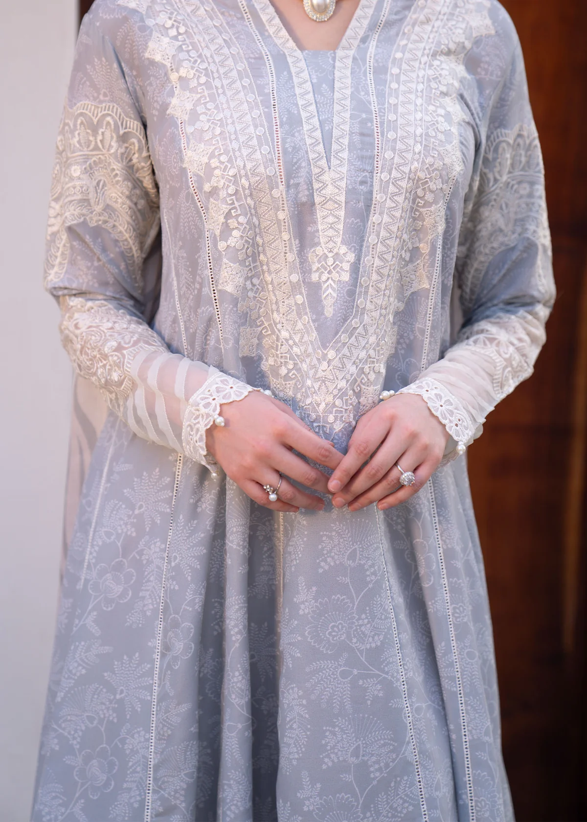 Myeesha | Lamhay Luxury Embroidered Lawn 25 | Aabroo - Image 6