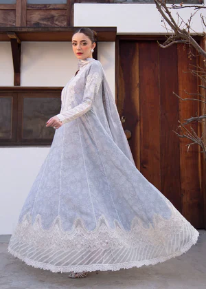 Myeesha | Lamhay Luxury Embroidered Lawn 25 | Aabroo