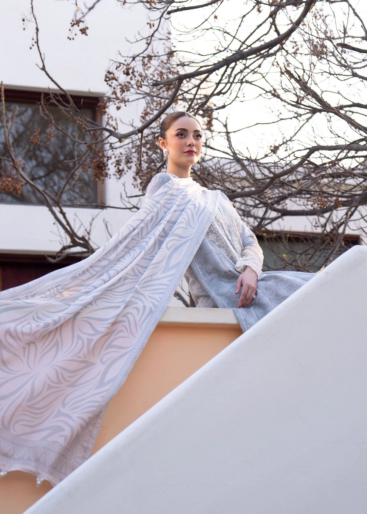 Myeesha | Lamhay Luxury Embroidered Lawn 25 | Aabroo - Image 8