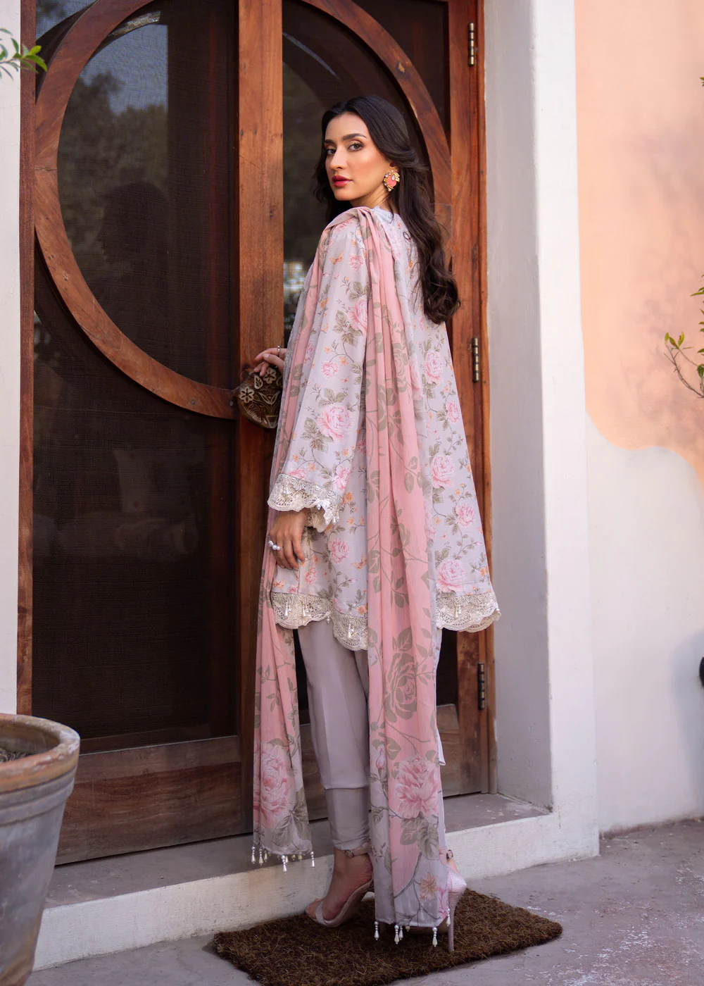 Myeesha | Lamhay Luxury Embroidered Lawn 25 | Kanwal - Image 2