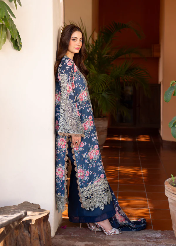 Myeesha | Lamhay Luxury Embroidered Lawn 25 | Zohra - Image 6