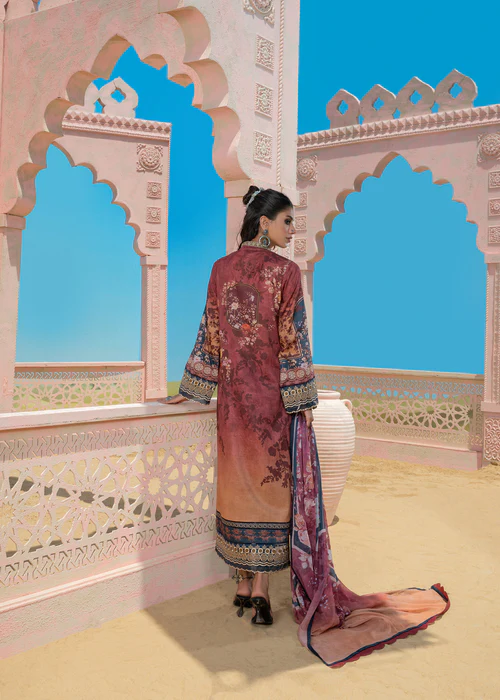 Wardha Saleem | Luxury Embroidered Lawn | SOHA - D-08 - Image 6