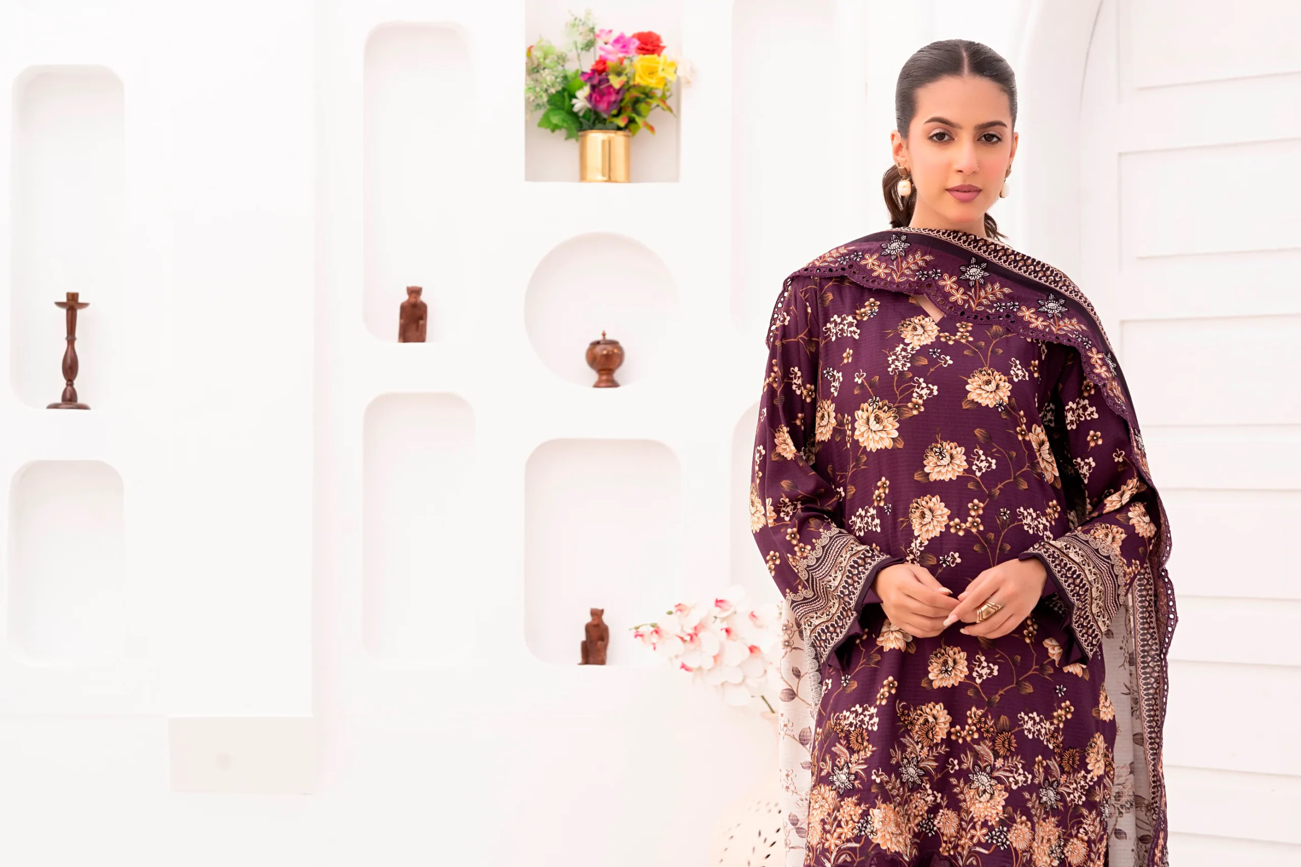 Lamisah Bin Naeem Staple Bana Dora Royal Embroidery D-07 - Image 4